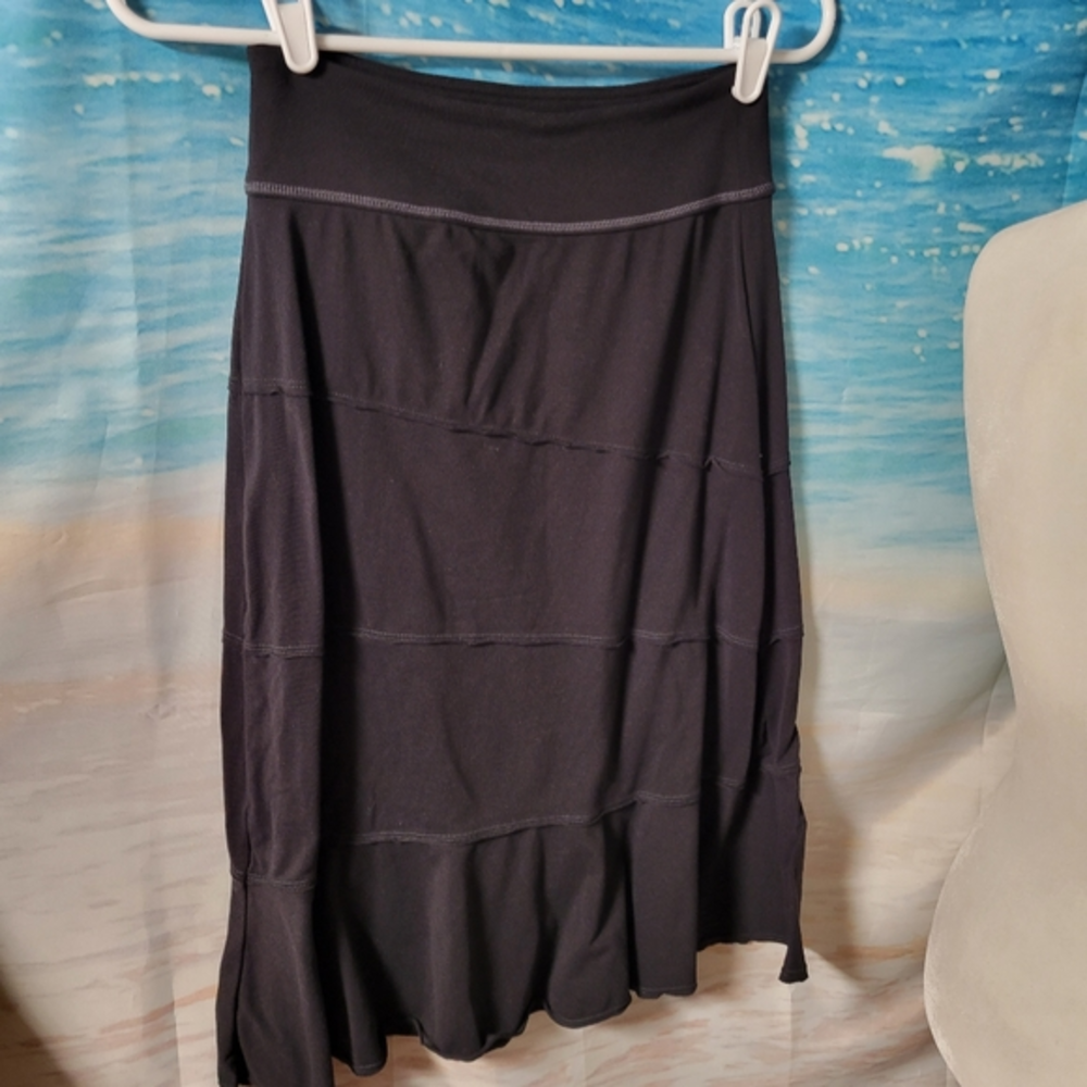 Athleta‎ Ruffle Bottom black Skirt Size XXS